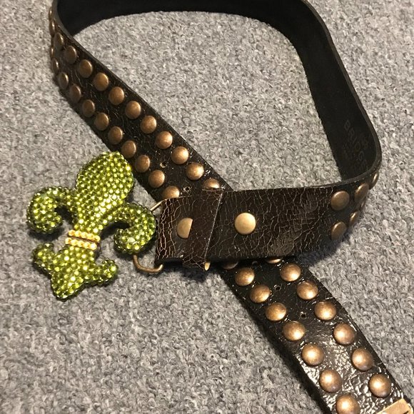 Women\'s Mardi Gras Belt with Decorative Buckle